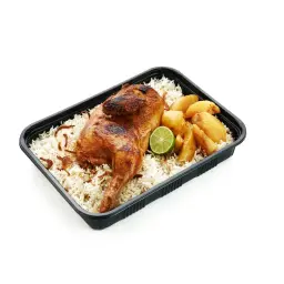 دجاج محمر بالفرن مع الأرز - نصف